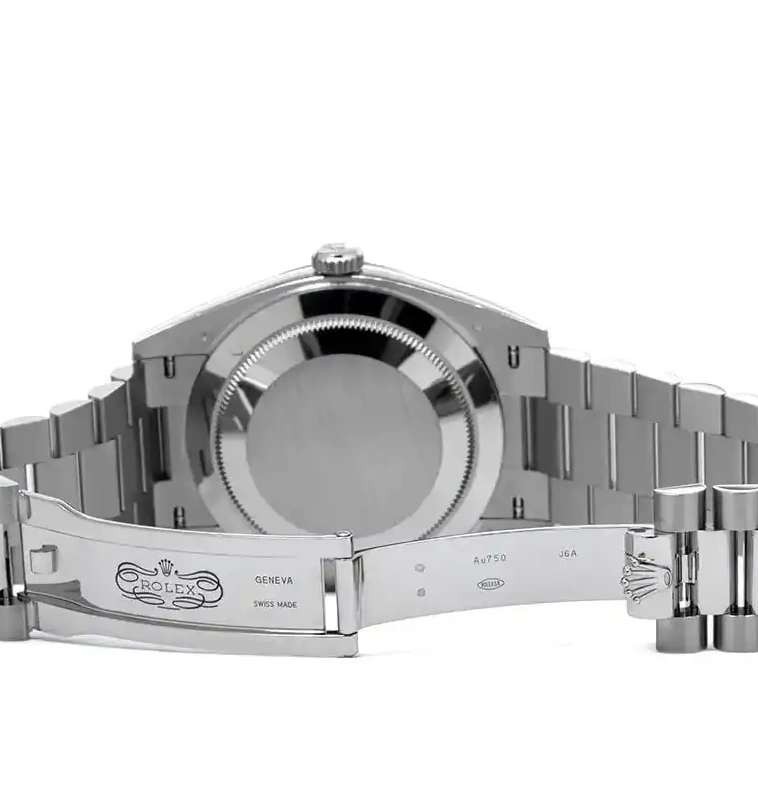 Prestigious Jewelrys White Day-Date Gold Rolex 228239 0624